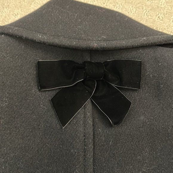 Kate Spade New York | Black Scalloped Peacoat - Picture 9 of 10